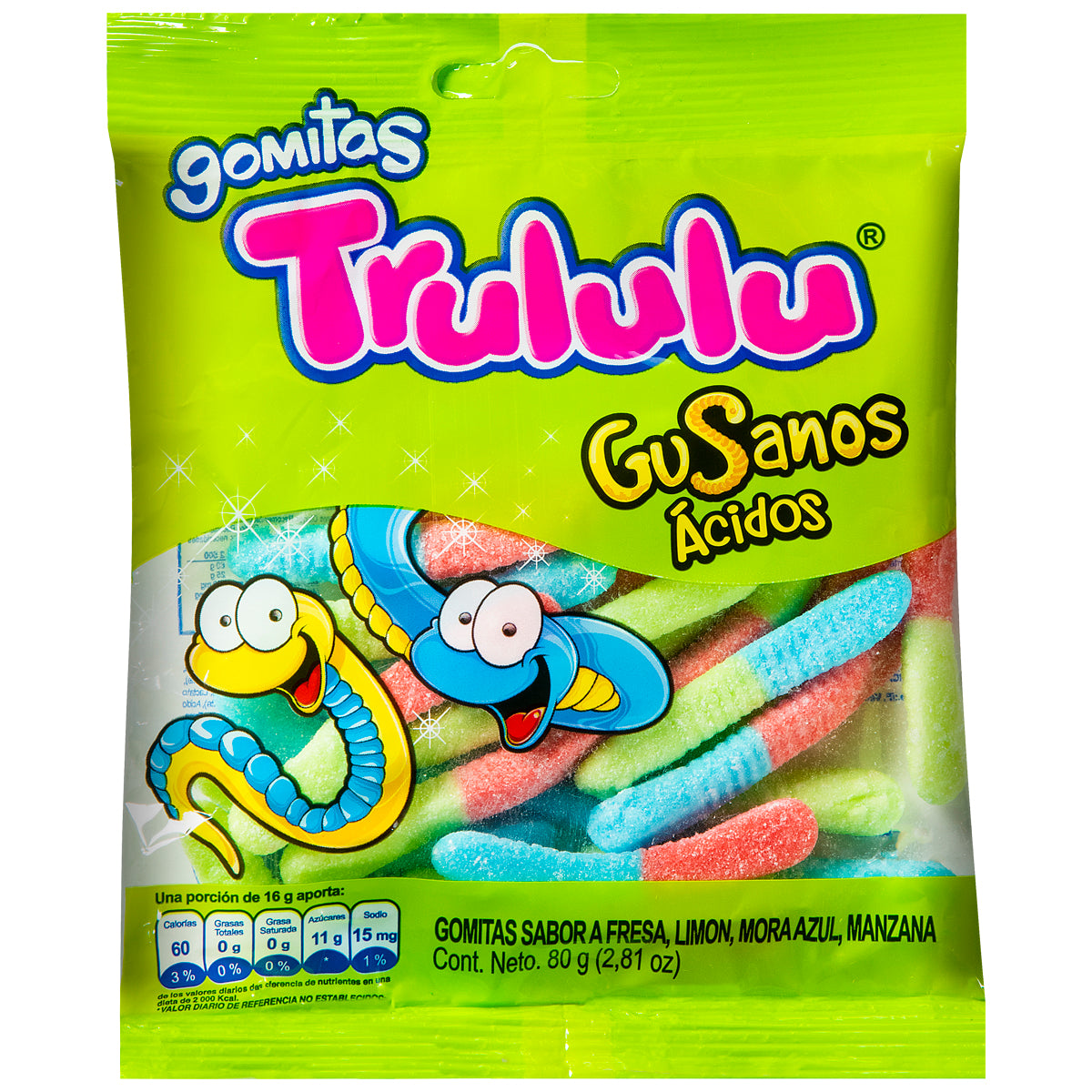 TRULULU GUSANOS ACIDOS (12 pack)