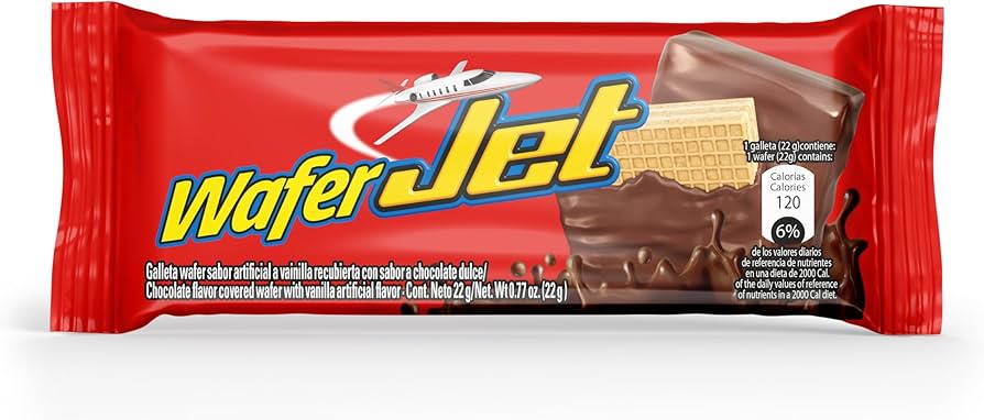 CHOCOLATINA JET WAFER ROJO  (10 Unid)