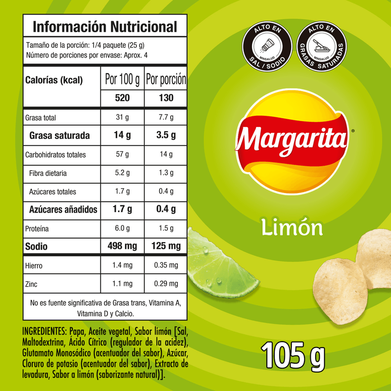 PAPA MARGARITA DE LIMON (12 pack)